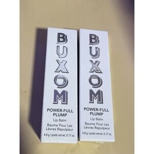 Buxom Power-Full Plump Lip Balm Big O 2-Pack Pink Tint Lip Plumper NEW